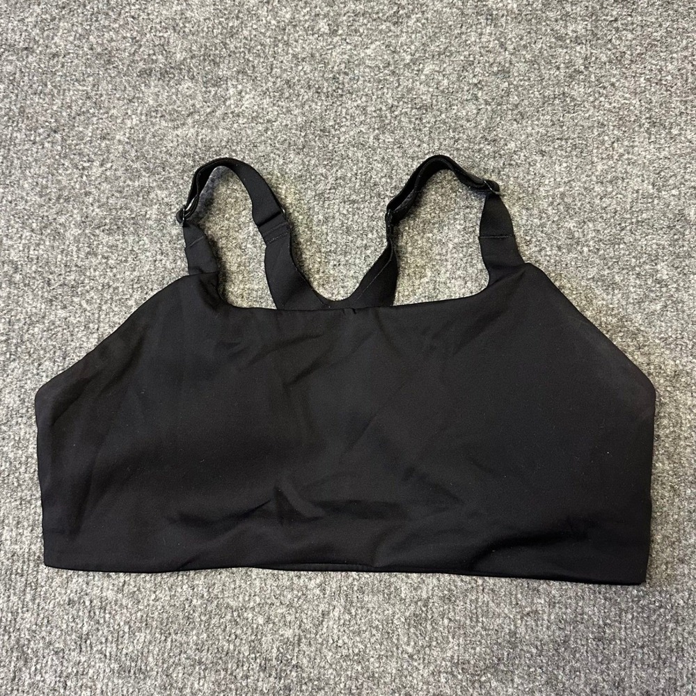 Lululemon Sports Bra Womens Size 10 Black Racerback Adjustable Strap Athletic